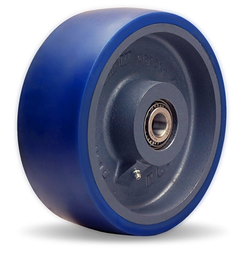 W-830-SPT-1-1/4 Hamilton Ergo-Glide Polyurethane Wheel 8" - High-Capacity, Noise-Reducing Cast Iron Wheel for Industrial Use