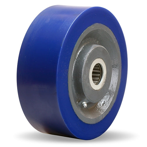 3500 lbs Load Hamilton Superlast 8" x 3" Polyurethane Steel Wheel - 3 1/4" Hub, 2 3/16" Bore