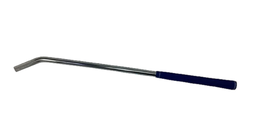 W-TDBAR-34BH - 34" Tie Down Bar | High Strength & Durability | Blue Grip Sleeve, Chrome Finish