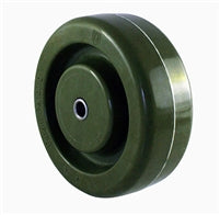 4" x 1 1/2" Heatmaster High Temp Green Epoxy Wheel - 3/8" Bore QuadX Bearings - 500 lbs Capacity