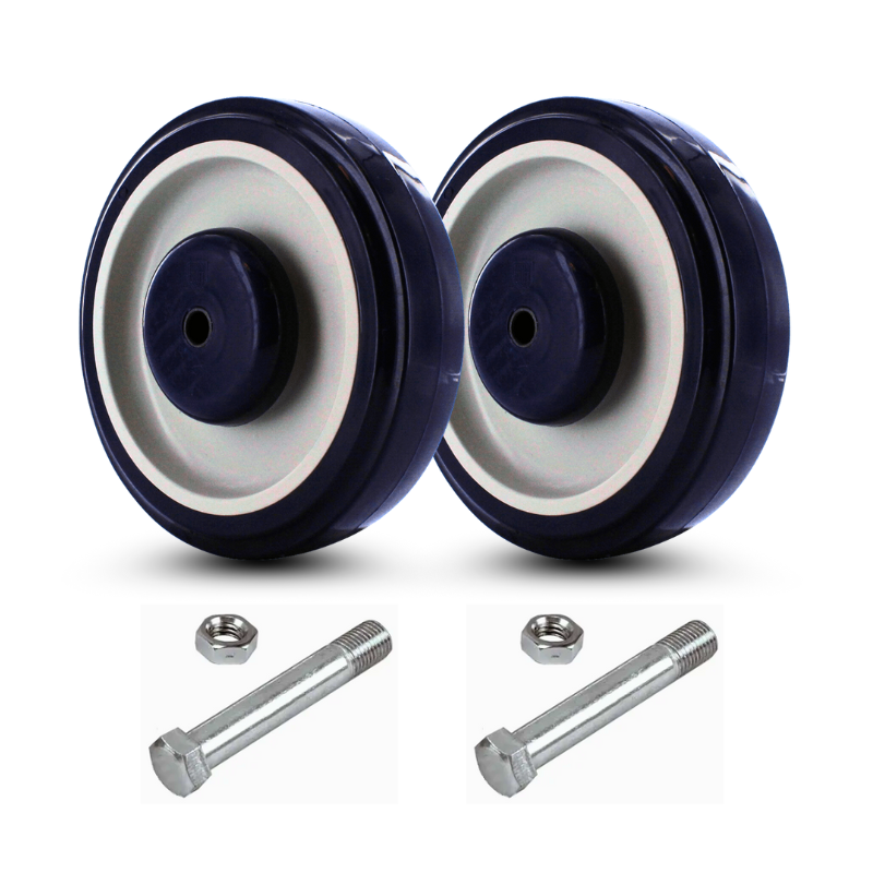 Shopping Cart Replacement Wheels and Axles - 2-Pack