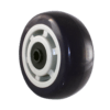 5" x 2" Blue Polyurethane Caster Wheel with Tan Crown Tread, 800 lb Capacity, 1/2" Quad X Precision Ball Bearings