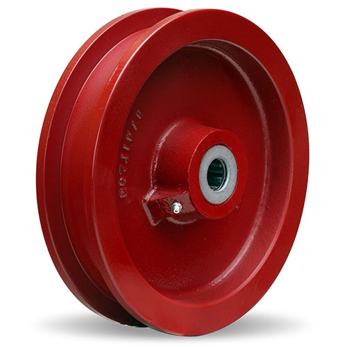 Hamilton WFT-102SDL-2-7/16 Double Flanged Track Wheel - 10" Ductile Iron Wheel for Industrial & Manufacturing Applications