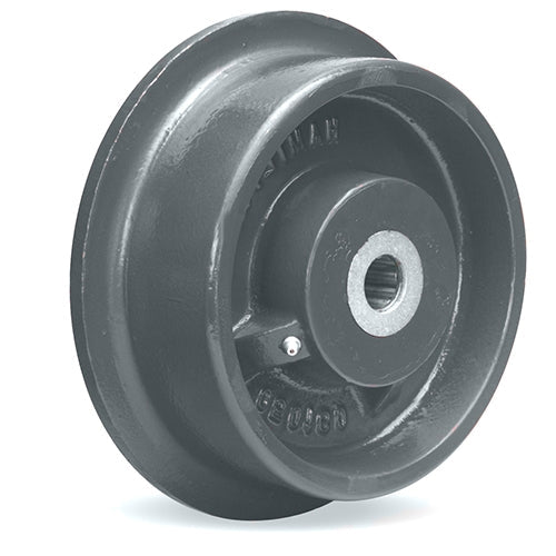 Hamilton WFT-10SDL-2-7/16 Ductile Iron Single Flanged Track Wheel - 10" Diameter, 4" Face, 5" Hub Length for Industrial Applications