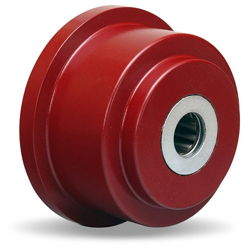 Hamilton WFT-35T-1 Cast Iron Single Flanged Track Wheel - 3 1/2" Diameter Precision Roller Bearing for Industrial Use