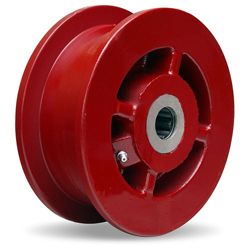 Hamilton WFT-42FH-1-1/4 Double Flanged Track Wheel - 4" Diameter with 1-1/4" Straight Roller Bearing for Industrial Use