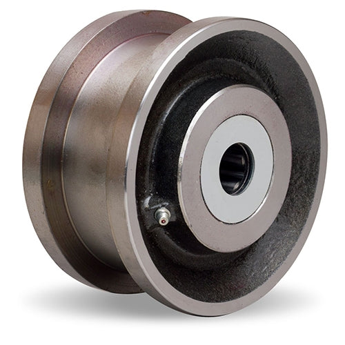 Hamilton WFT-53FH-1-1/2 Double Flanged Steel Track Wheel - 5" Diameter with 1-1/2" Bearing for Industrial Durability