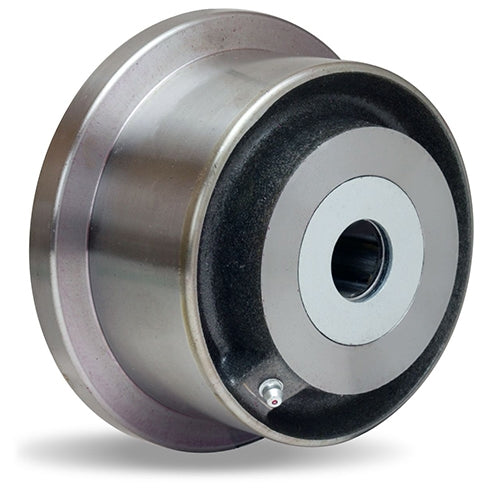 Hamilton WFT-5FH-1 Forged Steel Single Flanged Track Wheel - 5" x 2 1/16" Face, 3 1/4" Hub with 1" Bearing for Industrial Use