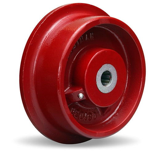 Hamilton WFT-82T-1-1/4 Cast Iron Single Flanged Track Wheel - 8" Diameter, Precision Tapered Roller Bearing for Industrial Use