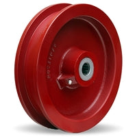 Hamilton WFT-91L-1-15/16 Cast Iron Double Flanged Track Wheel - 9" Dia x 1-1/4" Face, 2" Hub Length for Industrial Use