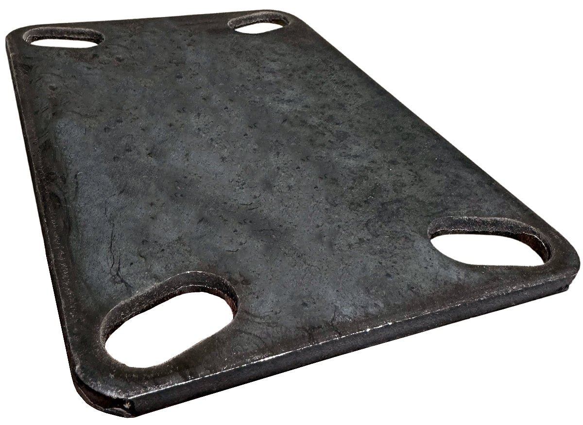 4-1/2" x 6-1/4" Unplated Weld-On Top Plate/Shim for Easy Caster Installation