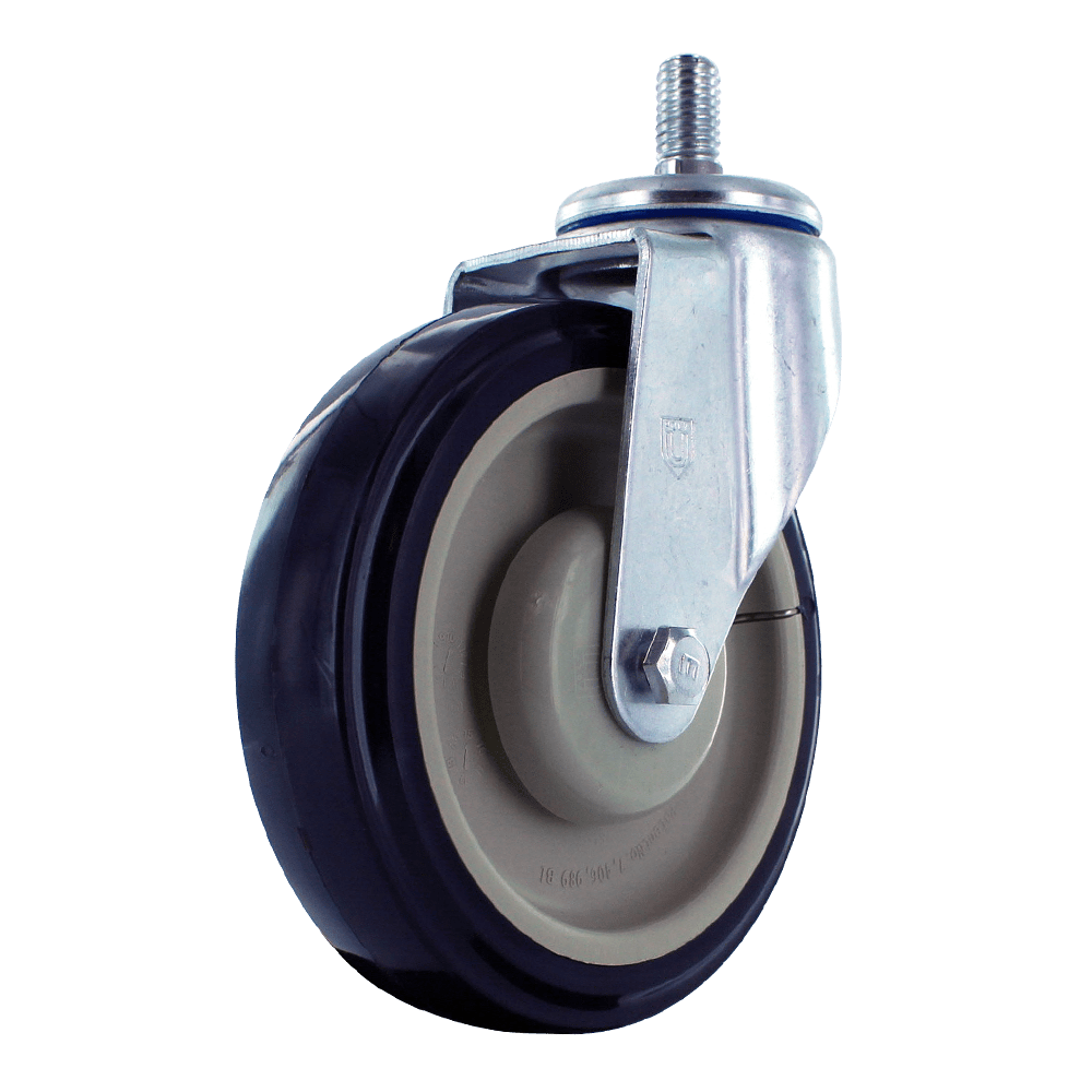 5-Inch Premium Front Swivel Caster for Shopping Carts - Durable and Easy to Install