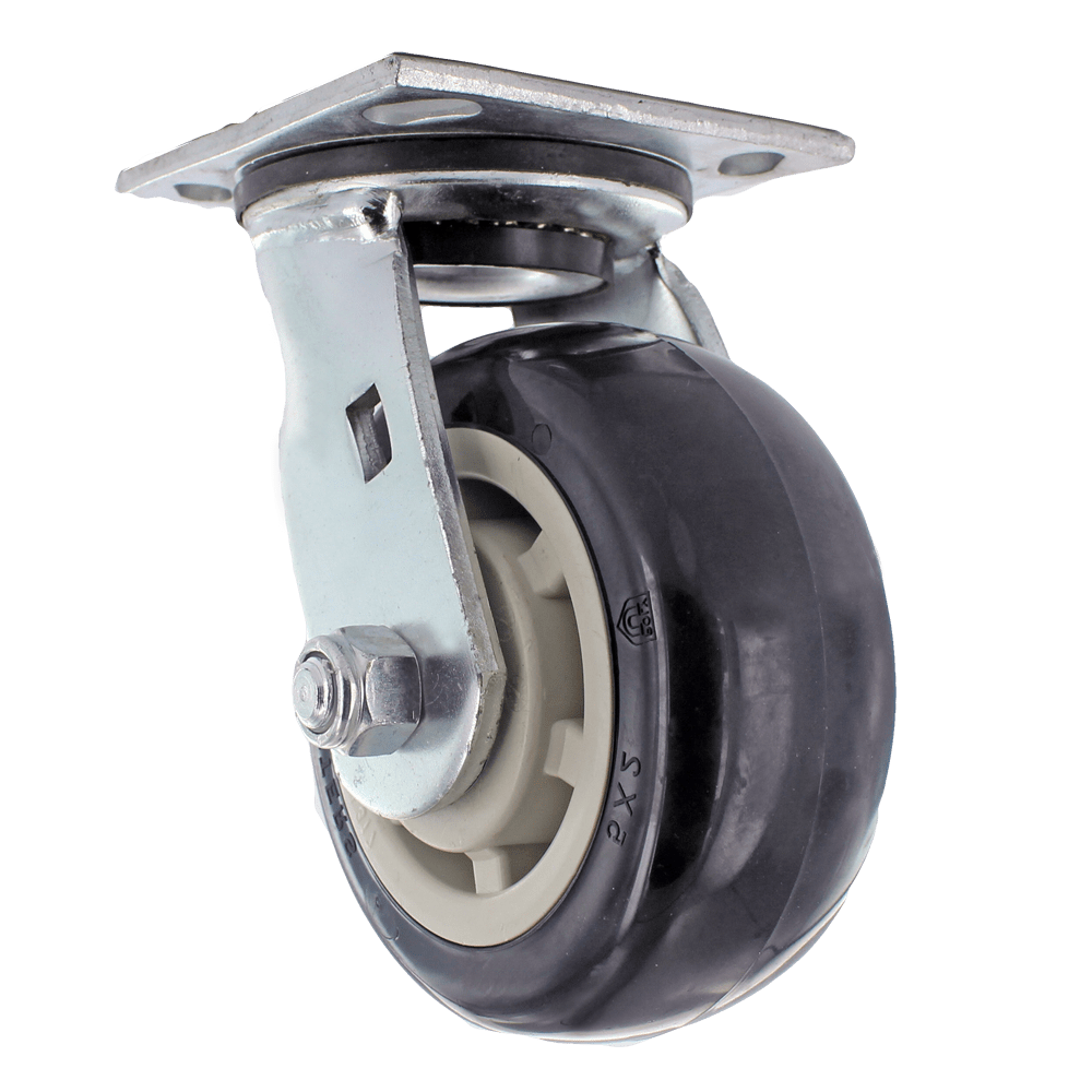 5" x 2" Heavy Duty Swivel Caster with Polyurethane Wheels, 800 lb Capacity