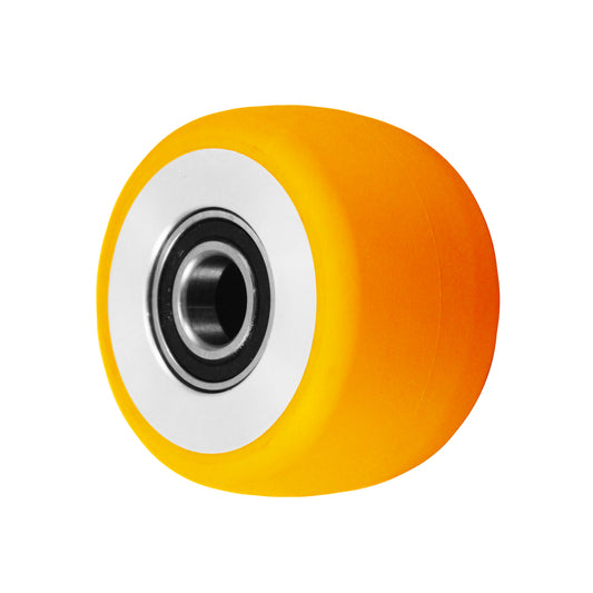 3" x 1-13/16" donut polyurethane on aluminum replacement wheel