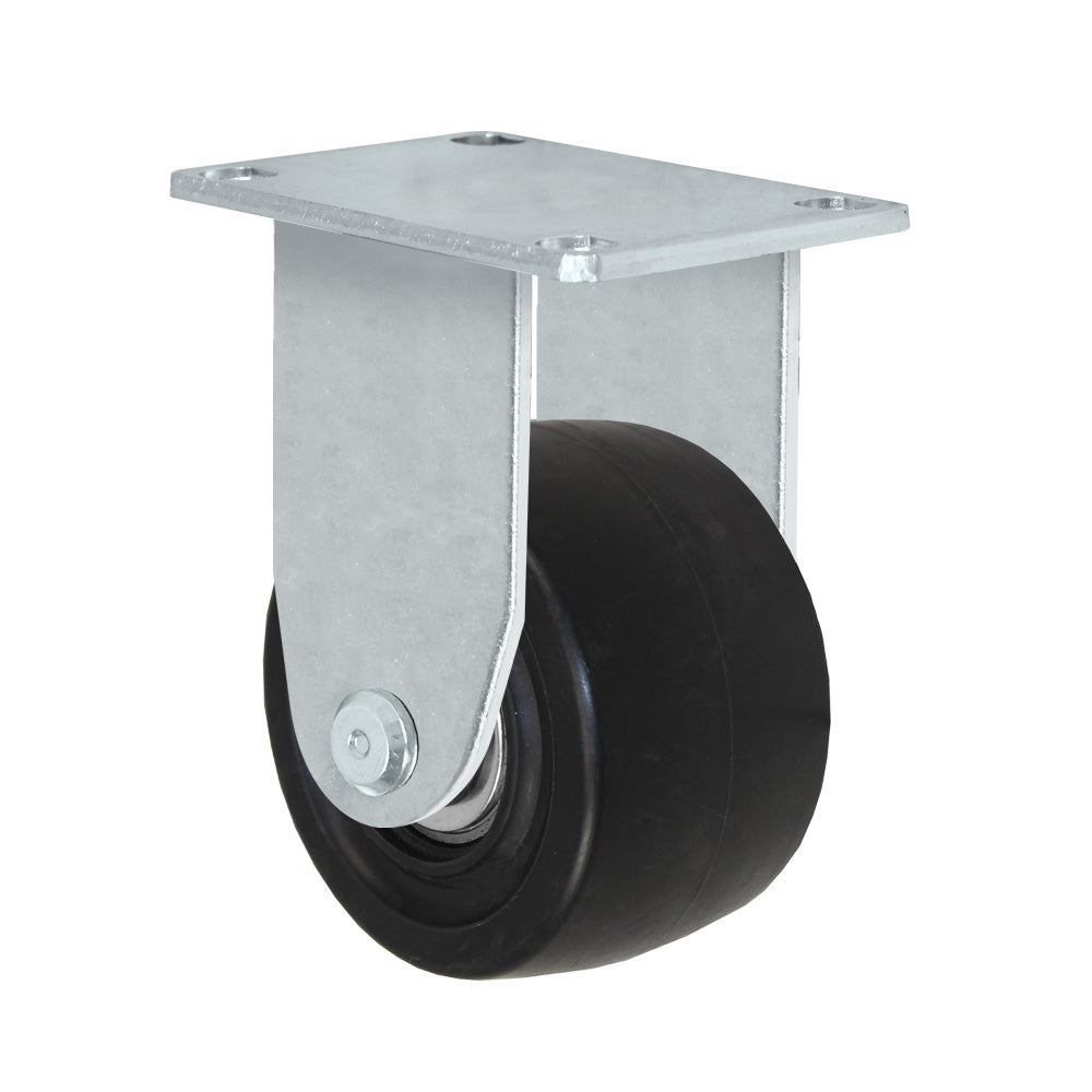 Rigid caster, 3" x 1-13/16" glass-filled nylon wheel, Plate 2-3/8 x 3-5/8"