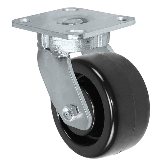 Swivel caster, 4" x 2" high-temp phenolic wheel, Plate 4 x 4-1/2"