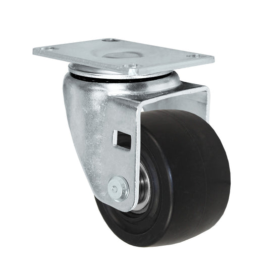 Swivel caster, 3" x 1-13/16" glass-filled nylon wheel, Plate 2-3/8 x 3-5/8"