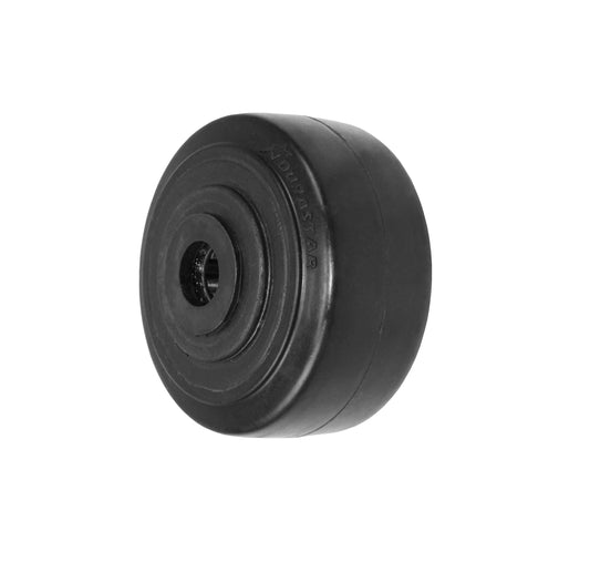 4" x 2" rubber on nylon replacement wheel