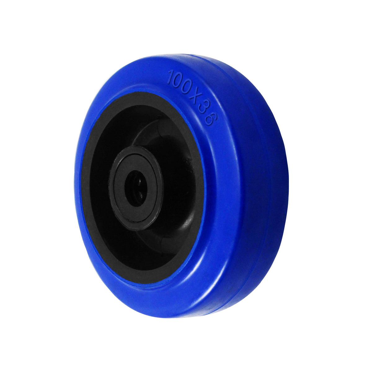 4" x 1-1/4" elastic rubber on nylon replacement wheel