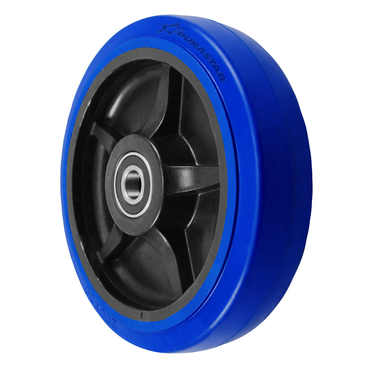 4" x 2" elastic rubber on nylon replacement wheel (representative photo)