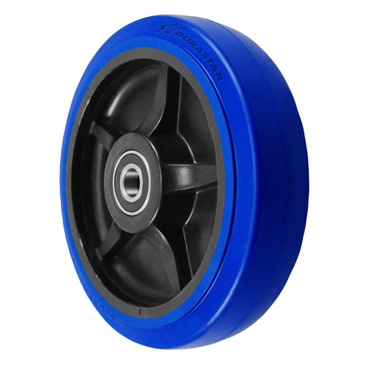 4" x 2" elastic rubber on nylon replacement wheel (representative photo)