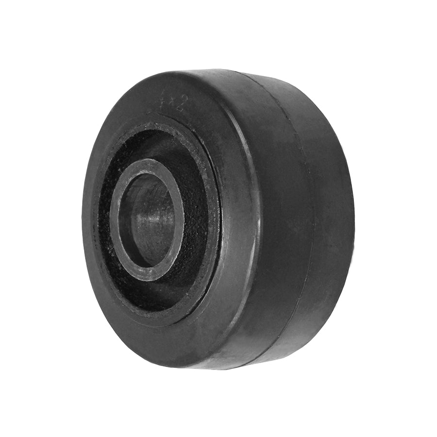 4" x 2" rubber on steel replacement wheel