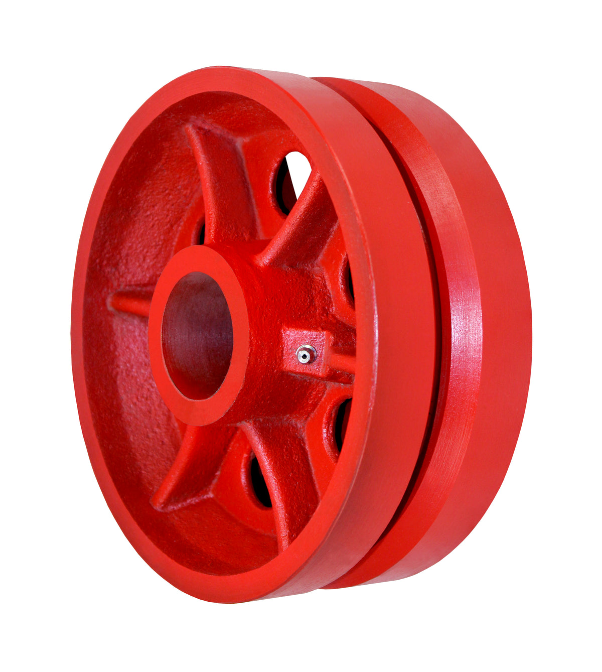 6" x 3" ductile v-groove replacement wheel (representative photo)