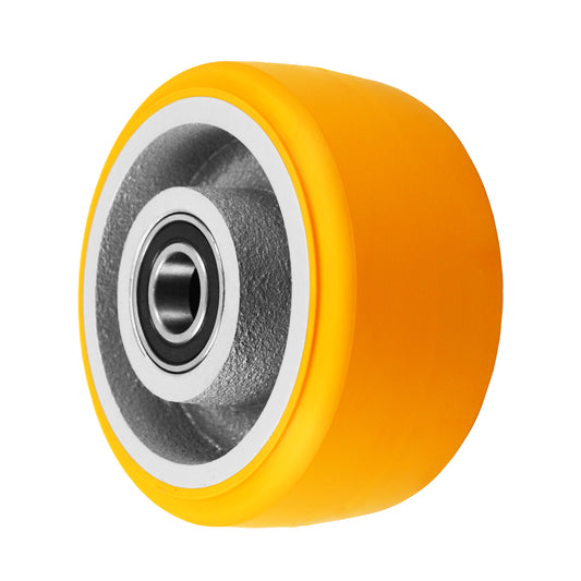 6" x 3" polyurethane on ductile steel replacement wheel