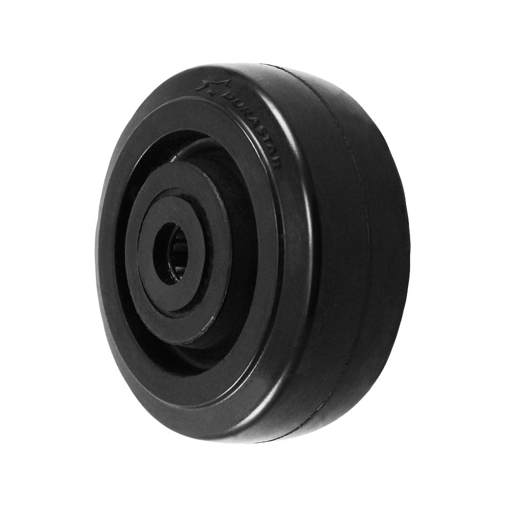 5" x 2" rubber on nylon replacement wheel