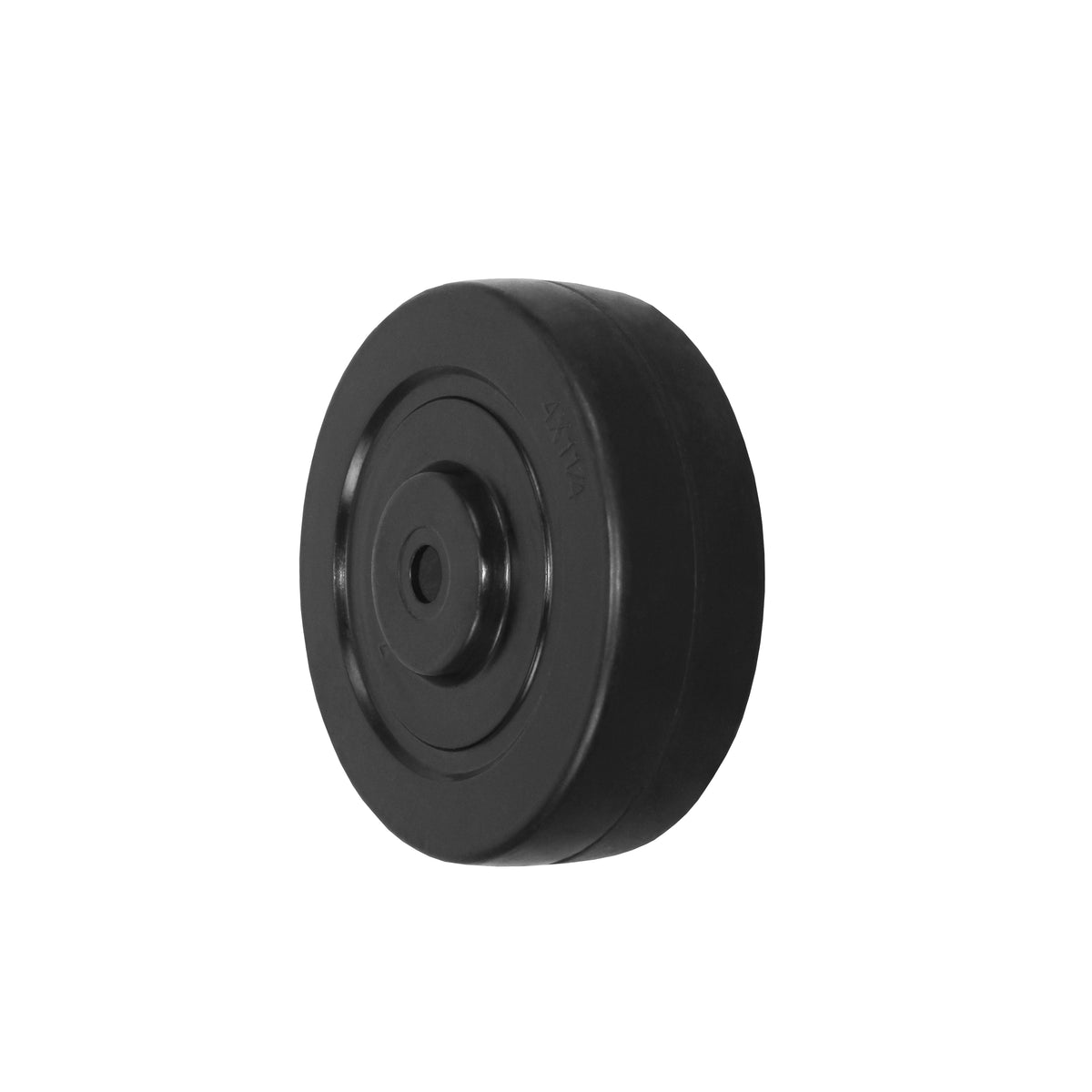4" x 1-1/4" hard rubber replacement wheel