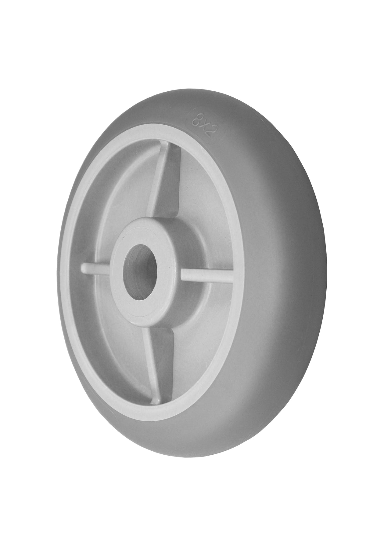 8" x 2" donut thermoplastic rubber replacement wheel