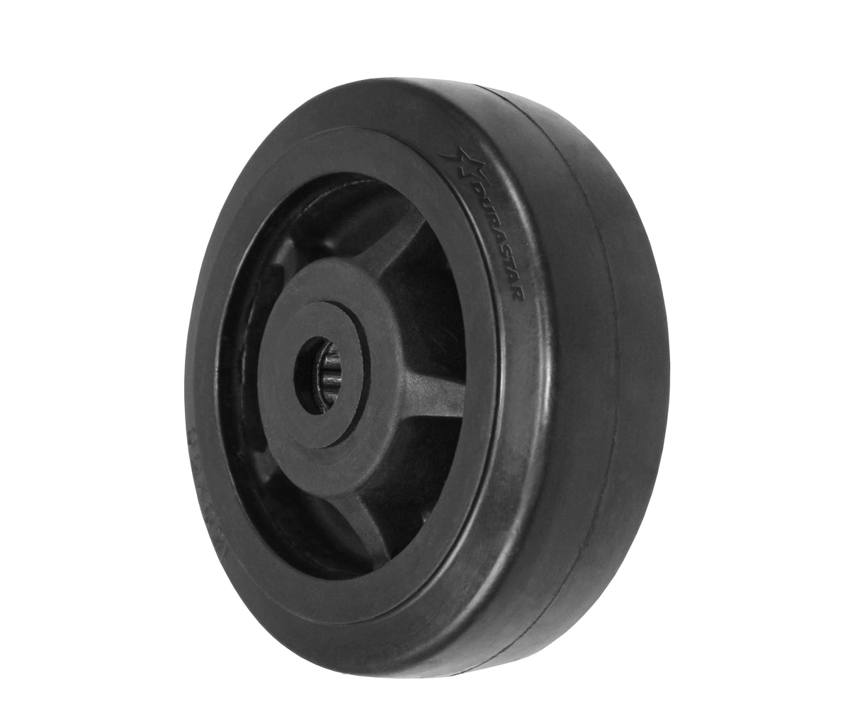 6" x 2" rubber on nylon replacement wheel